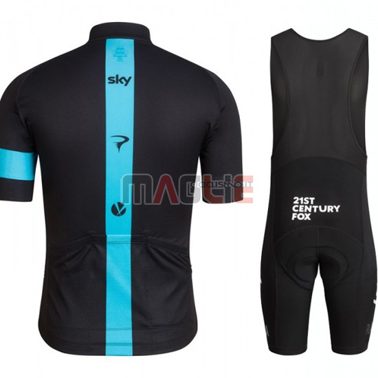 Maglia Sky manica corta 2016 nero e blu